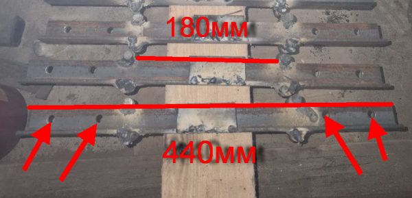 Очень много траков - размеры